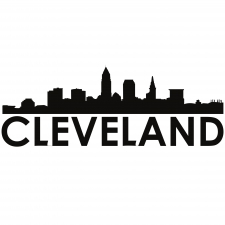 Cleveland Skyline Silhouette